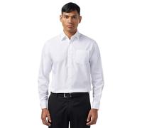 Lee Uniforms Men's Long Sleeve Dress Shirt, White, Medium