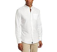Lee Uniforms Oxford-Hemd für Herren, langärmelig, Weiss/opulenter Garten, Mittel