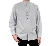 Lee Valley, Ireland Herren Grandfather Shirt Hemd mit Button-Down-Kragen