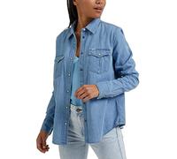 Lee Women's Regular Western Shirt, Blue Media, Small