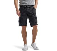 Lee Wyoming Herren-Cargo-Shorts mit Gürtel, Schwarz, 29