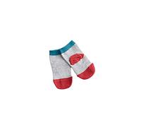 Leela Cotton 2 Paar Baby Kinder Socken Bio-Baumwolle Unisex 3307 (21-23, Grau-kirschrot-petrol)