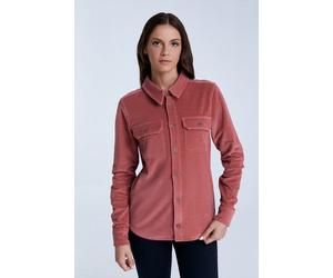 Leela Cotton 9233-021 | Unisex Cordhemd Dunkel mauve M