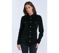 Leela Cotton 9233-021 | Unisex Cordhemd Schwarz L