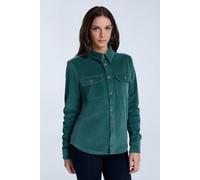 Leela Cotton 9233-021 | Unisex Cordhemd Tannennadel XS