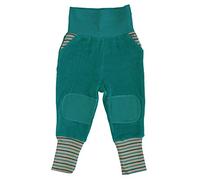 Leela Cotton Baby Kinder Hose Nickyhose Bio-Baumwolle Nicki Strampelhose Jungen Mädchen Gr. 50/56 bis 104 (74/80, ozeanblau)