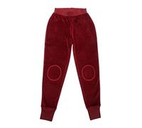 Leela Cotton Baby Kinder Hose Nickyhose Bio-Baumwolle Nicki Strampelhose Jungen Mädchen Gr. 50/56 bis 104 (86-92, Bordeaux)