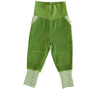 Leela Cotton Baby Kinder Hose Nickyhose Bio-Baumwolle Nicki Strampelhose Jungen Mädchen Gr. 50/56 bis 104 (62/68, waldgrün)