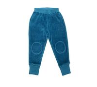 Leela Cotton Baby Kinder Hose Nickyhose Bio-Baumwolle Nicki Strampelhose Jungen Mädchen Gr. 50/56 bis 104 (98-104, donaublau)