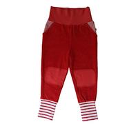 Leela Cotton Baby Kinder Hose Nickyhose Bio-Baumwolle Nicki Strampelhose Jungen Mädchen Gr. 50/56 bis 104 (86/92, Ziegelrot)