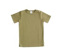 Leela Cotton Baby Kinder Kurzarm T-Shirt Bio-Baumwolle GOTS Shirt Jungen Mädchen Gr. 50 bis 128 (128, Oliv)
