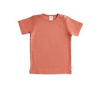 Leela Cotton Baby Kinder Kurzarm T-Shirt Bio-Baumwolle GOTS Shirt Jungen Mädchen Gr. 50 bis 128 (128, Tabasco)