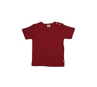 Leela Cotton Baby Kinder Kurzarm T-Shirt Bio-Baumwolle GOTS Shirt Jungen Mädchen Gr. 50 bis 128 (62/68, Ziegelrot)