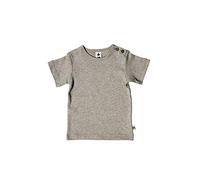 Leela Cotton Baby Kinder Kurzarm T-Shirt Bio-Baumwolle GOTS Shirt Jungen Mädchen Gr. 50 bis 128 (86/92, Beige-Melange)