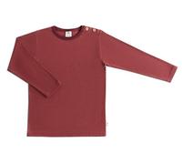 Baby Kinder Langarmshirt Unisex Bio-Baumwolle T-shirt Shirt Jungen Mädchen (Kaffee/rostrot, 98-104)