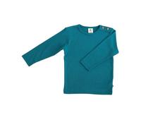 Baby Kinder Langarmshirt Bio-Baumwolle T-Shirt Shirt Jungen Mädchen Ozeanblau (86-92, Ozeanblau)