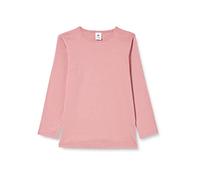 Leela Cotton Baby Kinder Langarmshirt Bio-Baumwolle T-Shirt Shirt Jungen Mädchen (116, Altrosa)