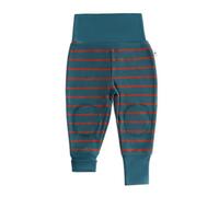 Leela Cotton Baby Kinder Schlafanzug Hosen Bio-Baumwolle Waffel Strick Freizeithose tanne/tabasco 74/80