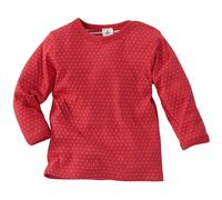 Leela Cotton Baby und Kinder Langarmshirt zum Wenden Pünktchen rot-weiß Gr.116