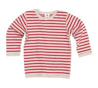 Leela Cotton Baby und Kinder Langarmshirt zum Wenden ziegelrot-beige-melange Gr.74/80