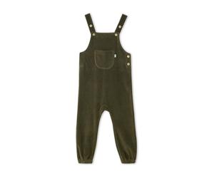 Leela Cotton Baby und Kinder Latzhose Cord Bio Baumwolle oliv Gr.98/104