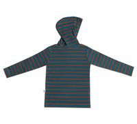 Leela Cotton Baby und Kinder Shirt mit Kapuze Piqué Waldstreifen Gr.98/104