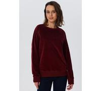 Leela Cotton Damen Cord-Sweatshirt aus 100% kba-Baumwolle - Feiner Nicky Cordstoff 1278 BORDEAUX S