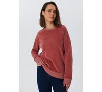 Leela Cotton Damen Cord-Sweatshirt aus 100% kba-Baumwolle - Feiner Nicky Cordstoff 1278 DUNKEL MAUVE L