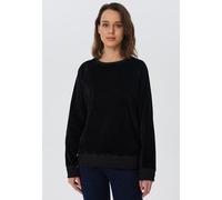 Leela Cotton Damen Cord-Sweatshirt aus 100% kba-Baumwolle - Feiner Nicky Cordstoff 1278 SCHWARZ L