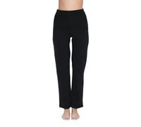 Leela Cotton Damen Fitnesshose 2 Farben Bio-Baumwolle Trainingshose Sporthose 4207 schwarz L