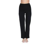 Leela Cotton Damen Fitnesshose 2 Farben Bio-Baumwolle Trainingshose Sporthose 4207 schwarz S