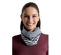 Leela Cotton Damen Herren Wende Loop Schal Bio Baumwolle Unisex (Marineblau-Beige)