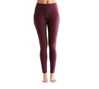 Leela Cotton Damen Leggings Bio-Baumwolle Hose (DE/NL/SE/PL, Alphanumerisch, M, Regular, Regular, Aubergine)