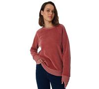 Leela Cotton Damen Nicky Cord Sweatshirt Bio-Baumwolle Pullover (as3, Alpha, l, Regular, Regular, Dunkel Mauve)
