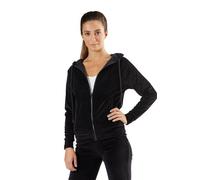 Leela Cotton Damen Nicky Kapuzenjacke Bio-Baumwolle Jacke Hoodie1271 schwarz L