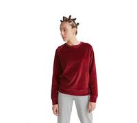 Leela Cotton Damen Nickysweatshirt Bio-Baumwolle Pullover Sweatshirt (DE/NL/SE/PL, Alphanumerisch, L, Regular, Regular, Bordoaux)