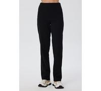 Leela Cotton Damen Ripp Hose 100% Bio Baumwolle Loungepants Strickhose 4071 SCHWARZ XL
