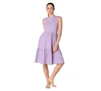 Leela Cotton Damen Volantkleid Bio-Baumwolle Kleid 1733 viola XL