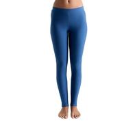 Leela Cotton Damen Warm Leggings Bio-Baumwolle Hose (DE/NL/SE/PL, Alphanumerisch, S, Regular, Regular, Enzianblau)