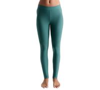 Leela Cotton Damen Warm Leggings - 1616 Grünblau M