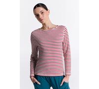 Leela Cotton Damen Wendelangarmshirt - 1228 Ziegelrot/Beige M