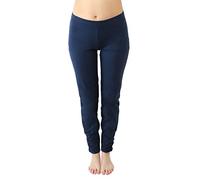 Leela Cotton Damen Yoga-Hose Bio-Baumwolle/Elasthan (M, Navy)