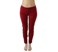Leela Cotton Damen Yogahose 6 Farben Bio-Baumwolle Sporthose Fitnesshose 4415 rot XL