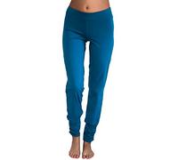 Leela Cotton Damen Yogahose Hose Bio-Baumwolle Freizeithose Sporthose Pilates (Petrol, L)