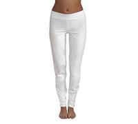 Leela Cotton Damen Yogahose 6 Farben Bio-Baumwolle Sporthose Fitnesshose 4415 naturweiß S