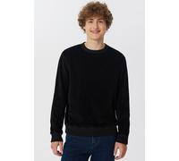 Leela Cotton Herren Cord-Sweatshirt aus 100% kba-Baumwolle - Feiner Nicky Cordstoff 2232 SCHWARZ M