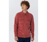 Leela Cotton Herren Cordhemd aus 100% kbA-Baumwolle Jacke - Feiner Nicky Cordstoff Herrenhemd Ferizeithemd DUNKEL MAUVE XS