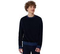 Leela Cotton Herren Cord-Sweatshirt aus 100% kba-Baumwolle - Feiner Nicky Cordstoff 2232 NACHTBLAU L