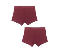 Leela Cotton Jungen Retroshorts Bordeaux 2er Pack Gr. 128