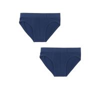 Leela Cotton Jungen Slip Admiralblau 2er Pack Gr. 140